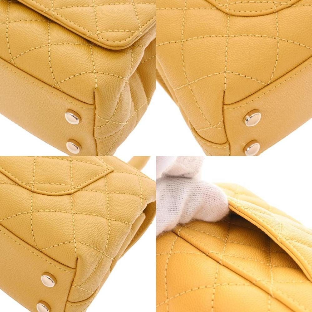 CHANEL Chanel matelasse XXS yellow AS2215 ladies caviar skin bag - Picture 9 of 12